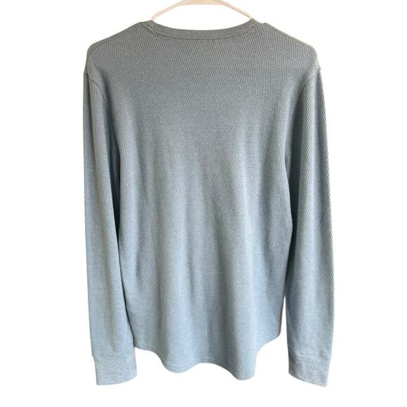 Hollister Mens Polyester Blend LS Crew Neck Heather Light Blue T Shirt S NWOT - Picture 5 of 9